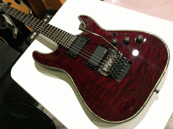 Schecter HELLRAISER C-1 FR Black Cherry EMG アクティブPU フロイド  
