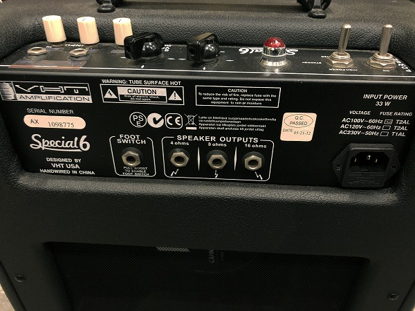 VHT Special6 Combo カスタム・モディファイ チューブアンプ 3Band EQ  